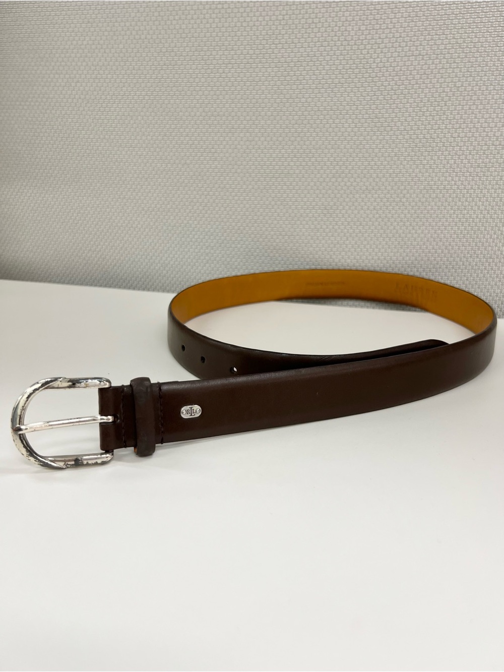 Lauren Ralph Lauren Dark Brown Leather Belt